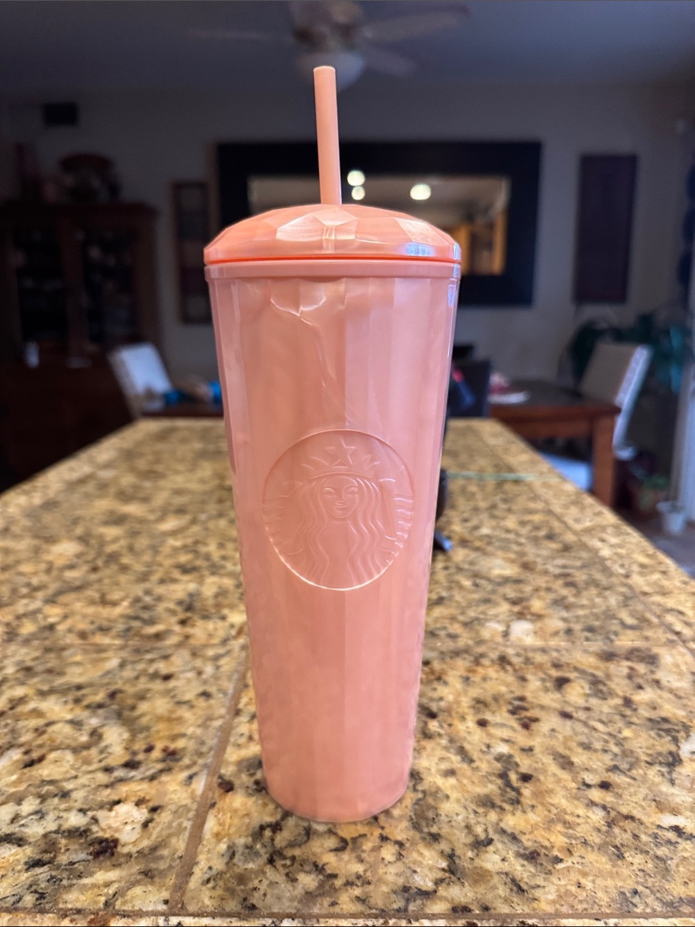 Starbucks Pink Tall Reusable Cold Cup with Straw
